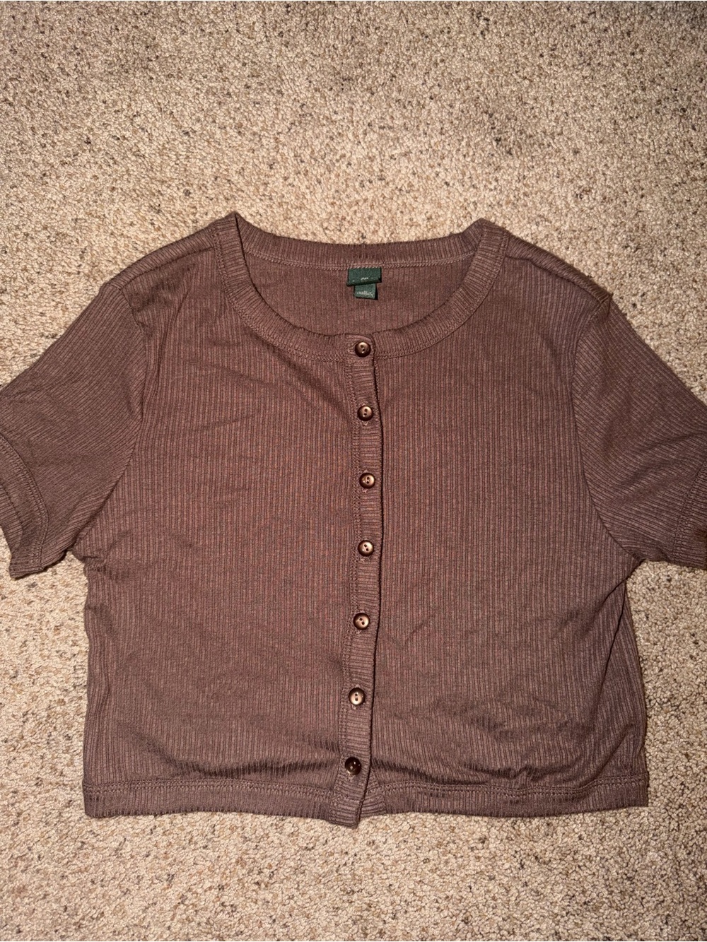 Wild Fable Button-down Crop Top